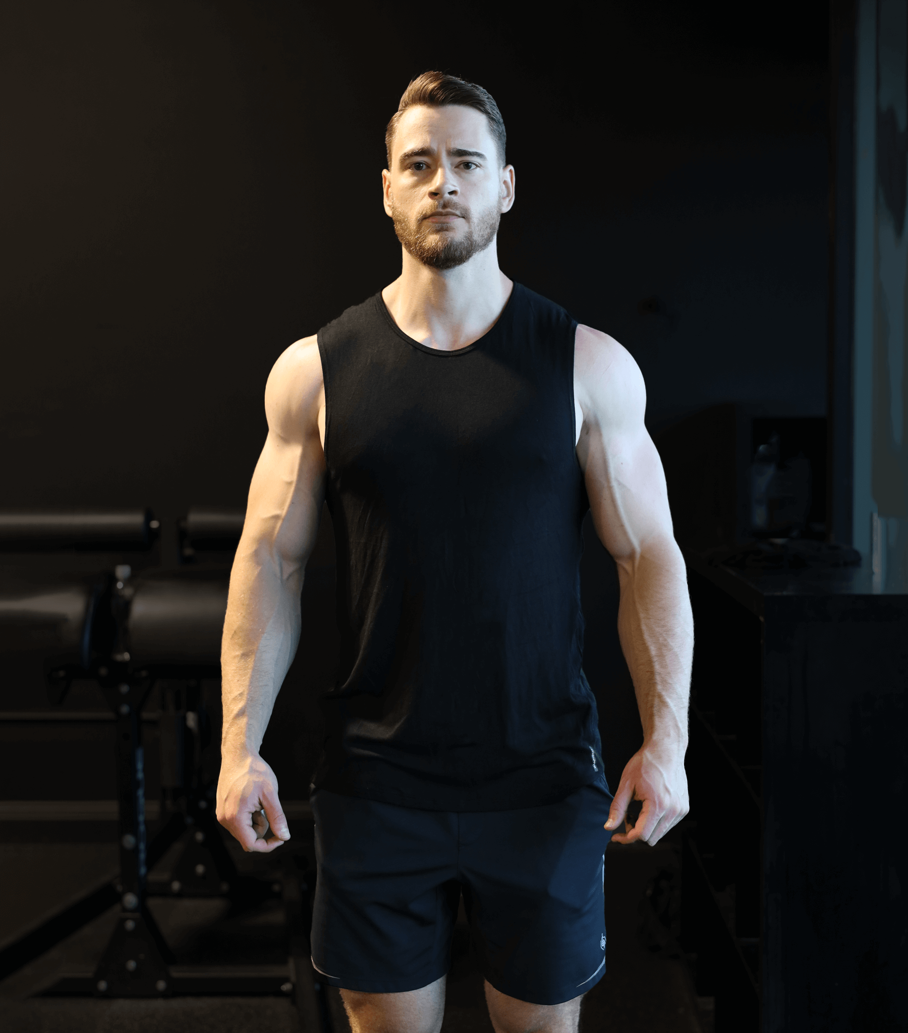 Bamtech Bamboo Aerotech Tank - A black tank top made from sustainable bamboo fabric, featuring a sleek and comfortable design. The tank offers breathability and moisture-wicking properties for optimal performance during workouts. The bamboo fabric provide